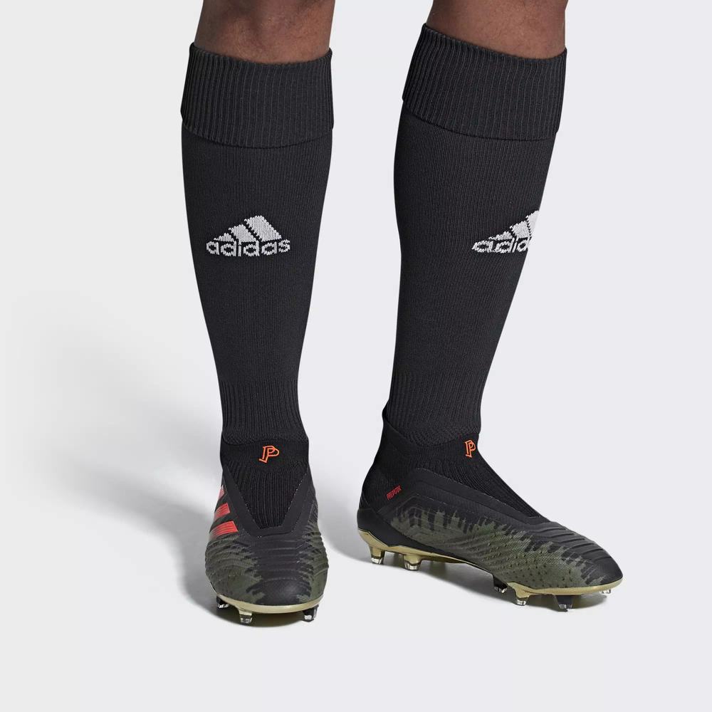 Adidas Paul Pogba Predator 18+ Firm Ground Tacos de Futbol Negros Para Mujer (MX-84834)